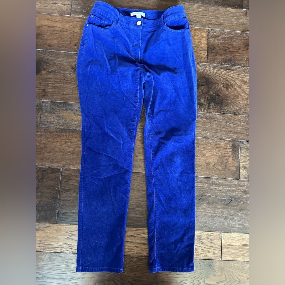 Chico’s Women’s Royal Blue Corduroy Pants- size .5